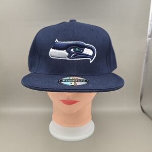 Premium Fits Professional Style Seattle Seahawks Navy Blue Fitted Hat Size 7 5/8